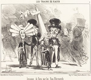 下ノルマン人によるパリの侵略 作： Honoré Daumier