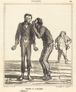 アイルランドとジャマイカ - 忍耐!... 作： Honoré Daumier