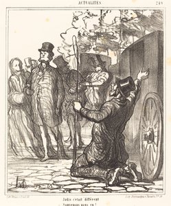 昔は違った 作： Honoré Daumier