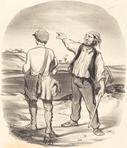 うさぎを見た… 8日前！ 作： Honoré Daumier