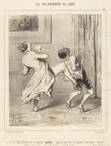 私をご主人様と呼ぶのはもう禁じたのに… 作： Honoré Daumier