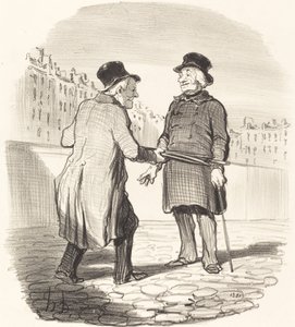 私はあなたを逮捕します、悪い主題... 作： Honoré Daumier