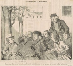 調子に乗る無謀な若者たち… 作： Honoré Daumier