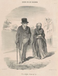 それよりはいいと思ったのに… 作： Honoré Daumier
