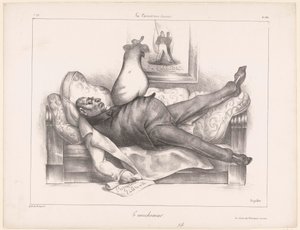 悪夢の中のラ・ファイエット侯爵ジルベール・デュ・モティエの似顔絵 Le cauchemar (オブジェクトのタイトル)