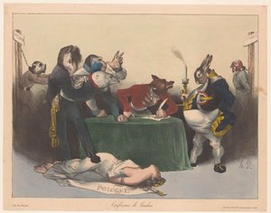 ロンドン会議でのヨーロッパの主要国の似顔絵 Conference de Londres (オブジェクトのタイトル) 作： Honoré Daumier