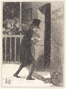 綱渡り俳優 作： Honoré Daumier