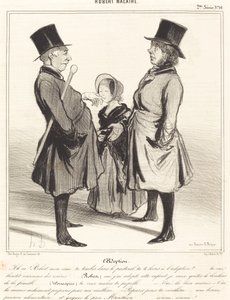 採用 - ああ！ ロバート、私の友人... 作： Honoré Daumier