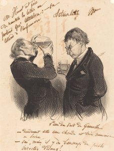 グルネルの井戸からの水 作： Honoré Daumier