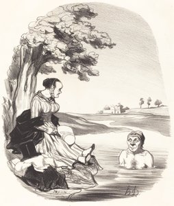 水は美味しい…きっと… 作： Honoré Daumier