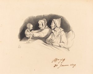 びんの教育 作： Honoré Daumier