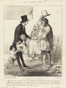 選挙のニンジン 作： Honoré Daumier