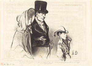 ママ - 彼の大麦砂糖を食べるのはいいですか!... 作： Honoré Daumier