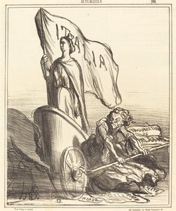 無駄に求める反動マスコミ... 作： Honoré Daumier