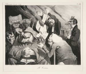 ラ・テンタシオン。 （誘惑）、pl。 ジャーナルLa Caricature noから453。 217 作： Honoré Daumier