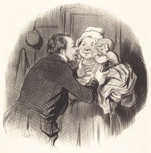 看護師の訪問 作： Honoré Daumier