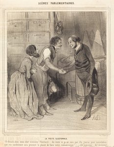 選挙参観 作： Honoré Daumier