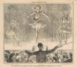 守り抜いてきたと自負するダンサー… 作： Honoré Daumier