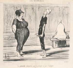 戒律によって示されたボード... 作： Honoré Daumier