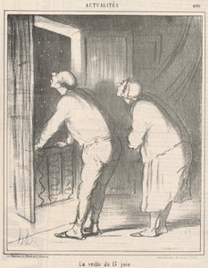 6月13日の前日 作： Honoré Daumier