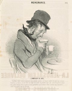 コーヒー愛好家 作： Honoré Daumier