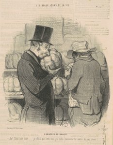 メロンの恋人 作： Honoré Daumier