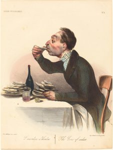 牡蠣好き 作： Honoré Daumier