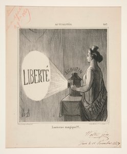 マジックランタン!!!、ニュースからの #257 作： Honoré Daumier