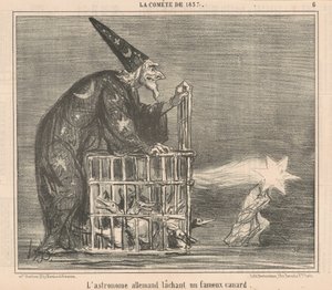 ドイツの天文学者がアヒルを解放 作： Honoré Daumier