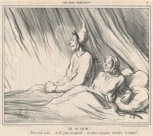 6月14日 作： Honoré Daumier