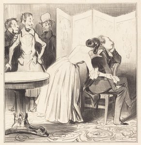 シュヴァリエ・デ・アドレは恋人です... 作： Honoré Daumier