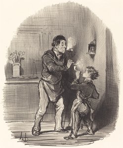 哲学者シフォニエ 作： Honoré Daumier