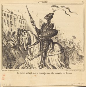 ル・シッドもキャンペーン中... 作： Honoré Daumier