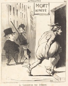 満期日取引 作： Honoré Daumier