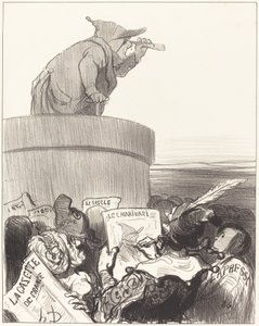 政治的地平を考える憲法 作： Honoré Daumier