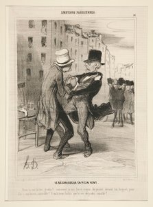 野外での脱脂剤 作： Honoré Daumier