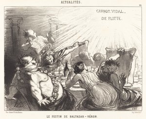 バルタザール＝ヴェロンの饗宴 作： Honoré Daumier