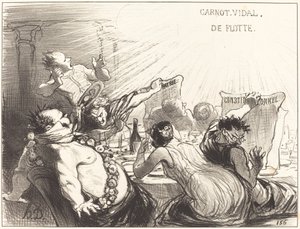 バルタザール＝ヴェロンの饗宴 作： Honoré Daumier