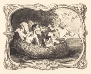 放棄された巣 作： Honoré Daumier