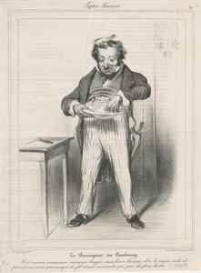 フォーブルのかつら職人 作： Honoré Daumier