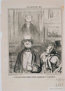 1857年のサロン-コメント、このセラーで… 作： Honoré Daumier