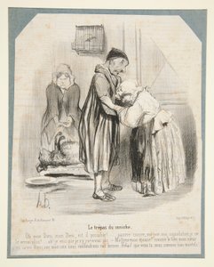 プードルのトレパス 作： Honoré Daumier