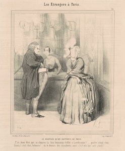 パリから持ち帰った帽子 作： Honoré Daumier
