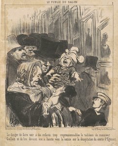 子供に見せる危険… 作： Honoré Daumier