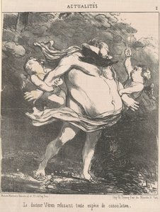 拒否するヴェロン博士...慰め 作： Honoré Daumier