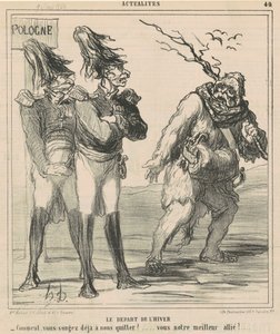 冬の始まり 作： Honoré Daumier