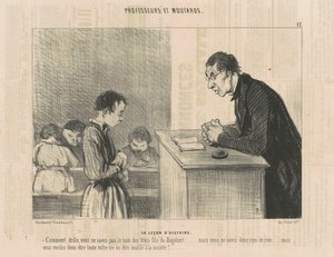 歴史の授業 作： Honoré Daumier