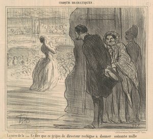 歌手の母親 作： Honoré Daumier