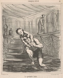 初めてのお風呂 作： Honoré Daumier