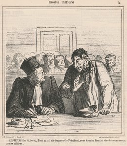 被告人 作： Honoré Daumier